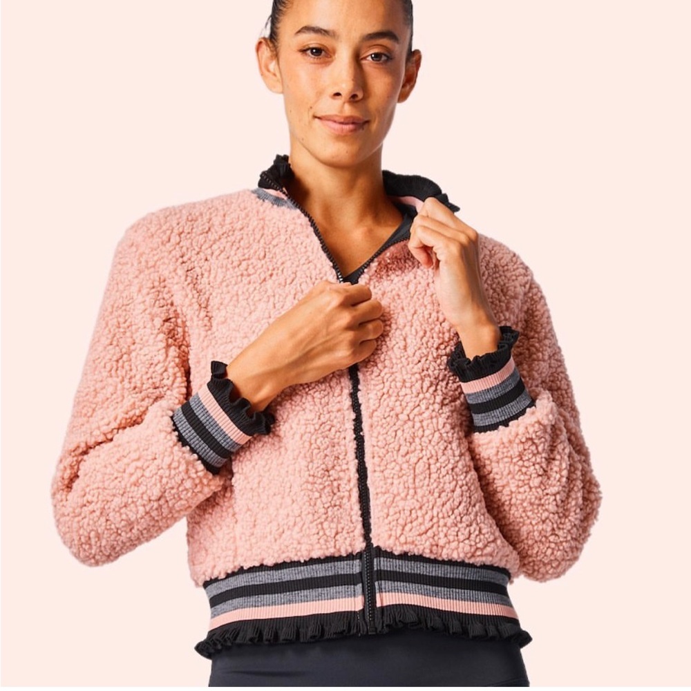Urban Savage Pink / Black Sherpa Jacket - Picture 1 of 12